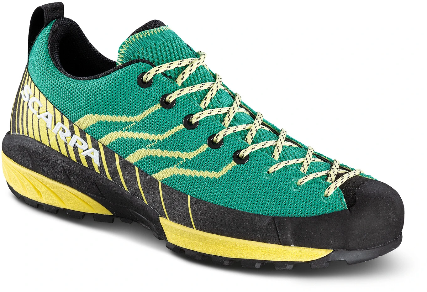 Scarpa Mescalito Knit Schoenen Dames, Petrol/geel